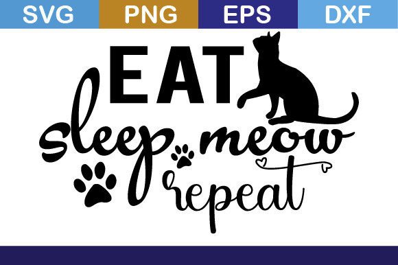 Eat Sleep Meow Repeat: A Designer's Review for Embroidery