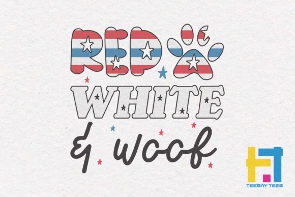 Review: 4th of July Red White Woof America SVG for Embroidery