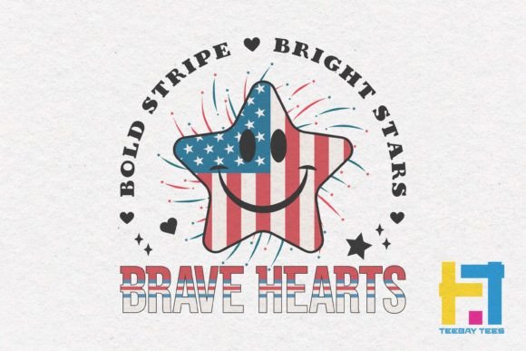 Review: 4th of July USA Brave Hearts SVG Design
