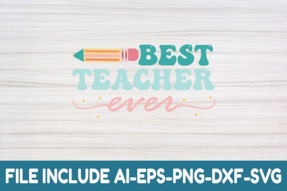Review: Best Teacher Ever Retro SVG for Embroidery
