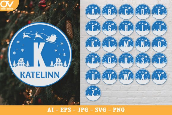 Review: Christmas Alphabet SVG Bundle Round
