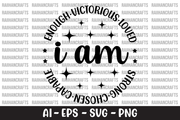 Review: Enough Victorious Loved I Am Strong SVG for Embroidery