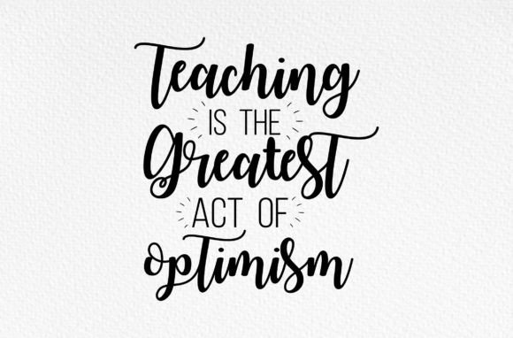 Review: Teaching is the Greatest Act SVG for Embroidery